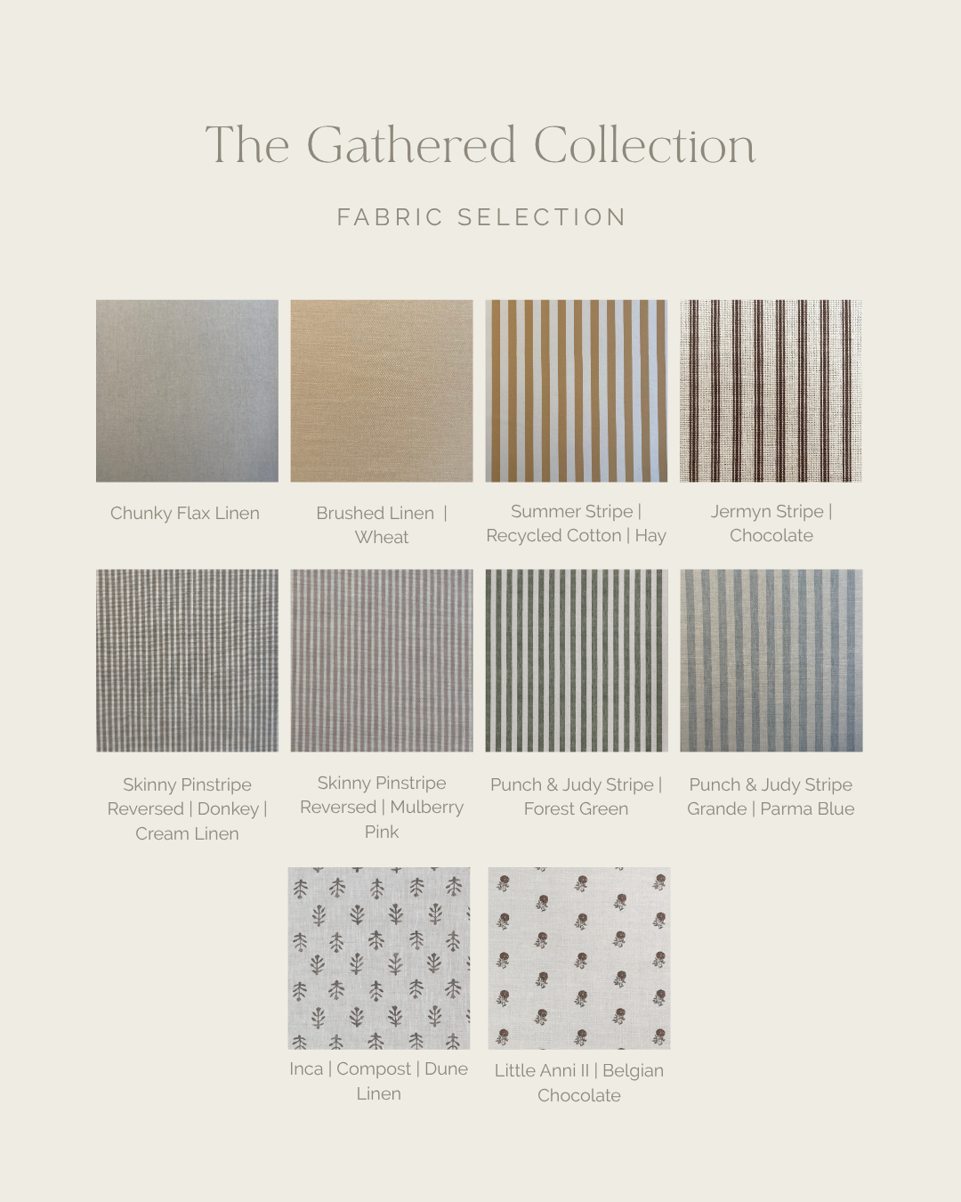 Peony & Sage Fabric Swatches