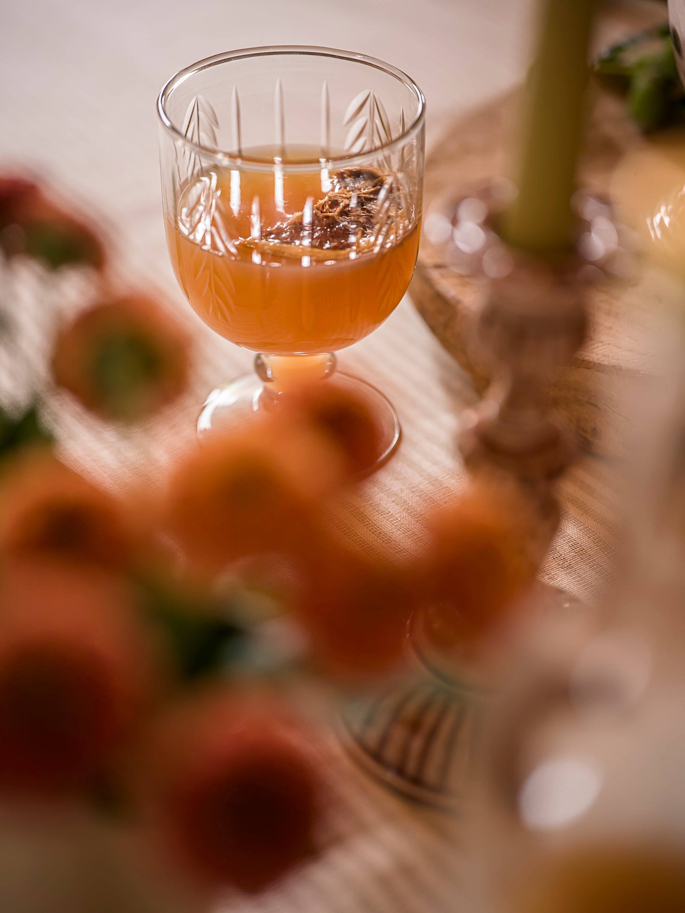 Handblown Water Glass 300ml - Scandi Stripe