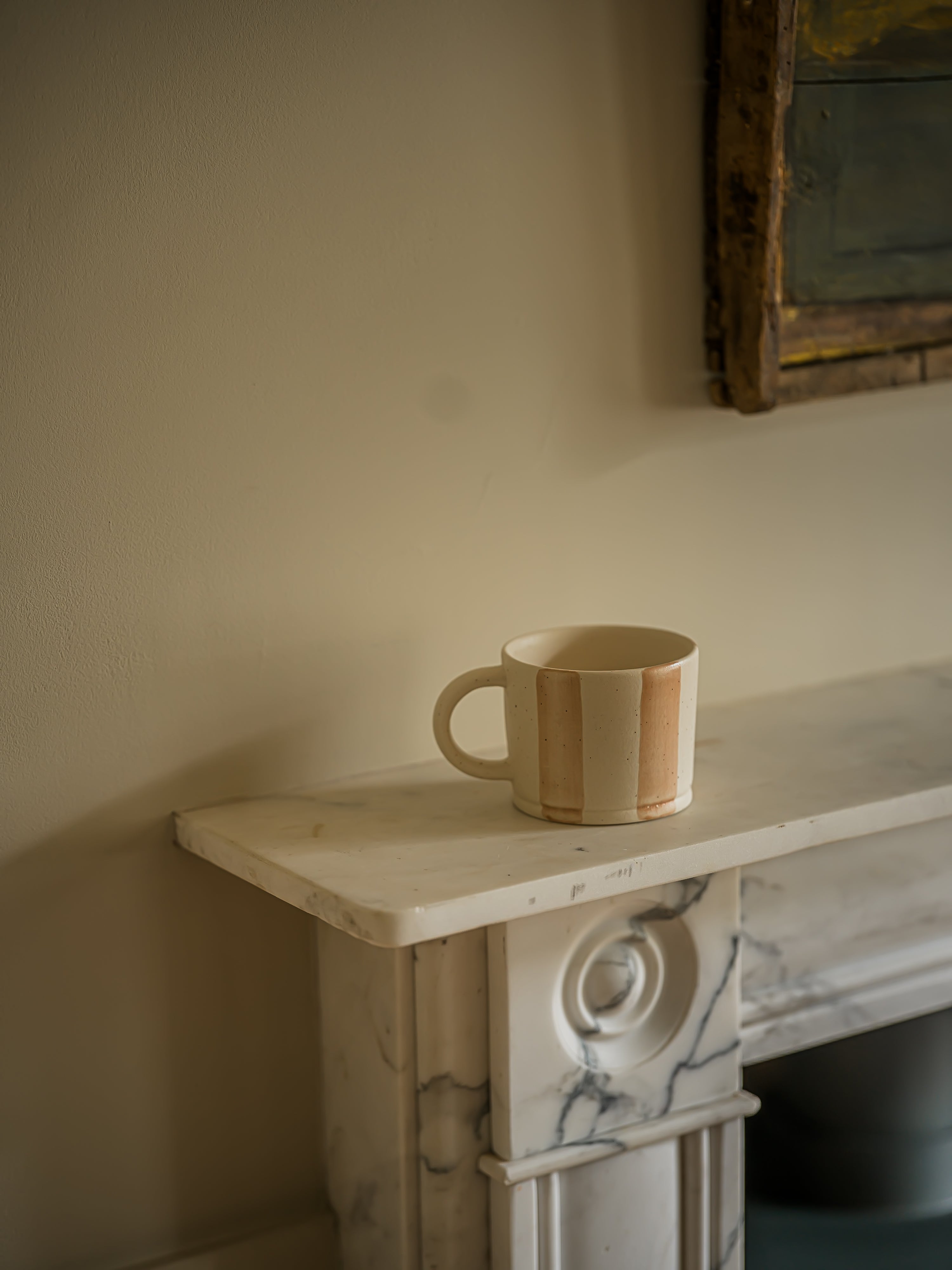 The Norfolk Collection | Boardwalk Washed Stripe Mug | Norfolk Clay
