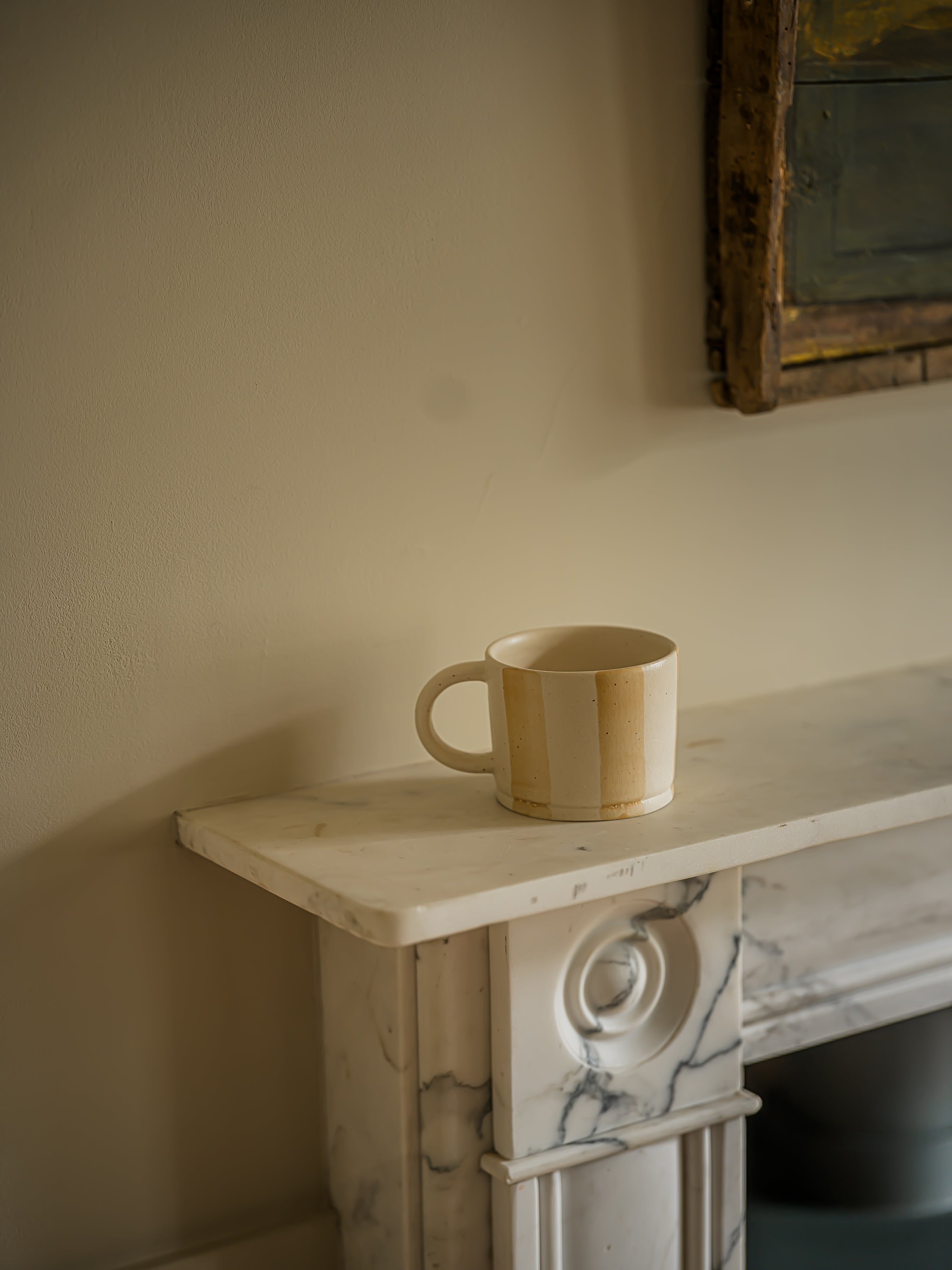 The Norfolk Collection | Boardwalk Washed Stripe Mug | Drift Sand