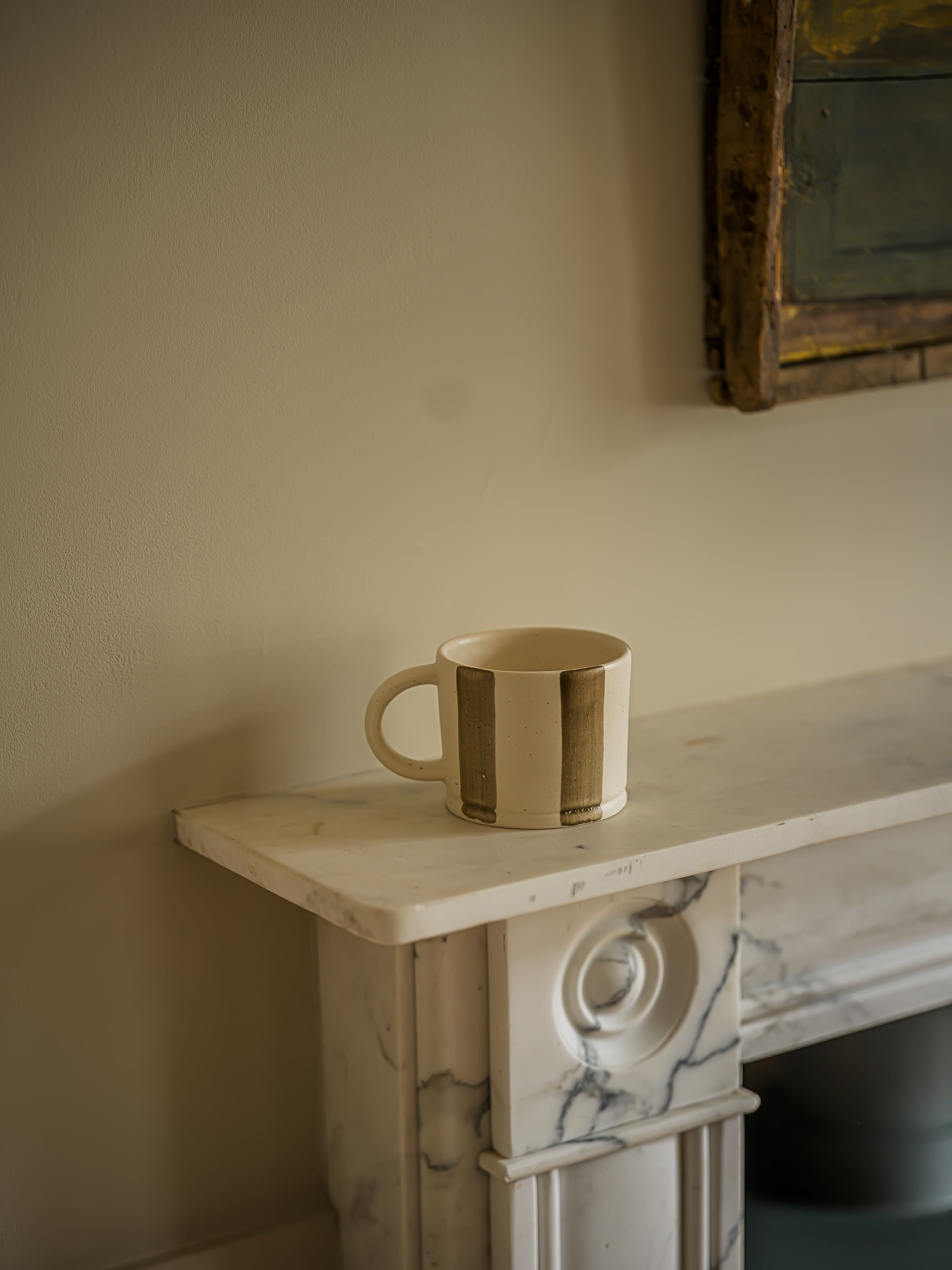 The Norfolk Collection | Boardwalk Washed Stripe Mug | Bracken