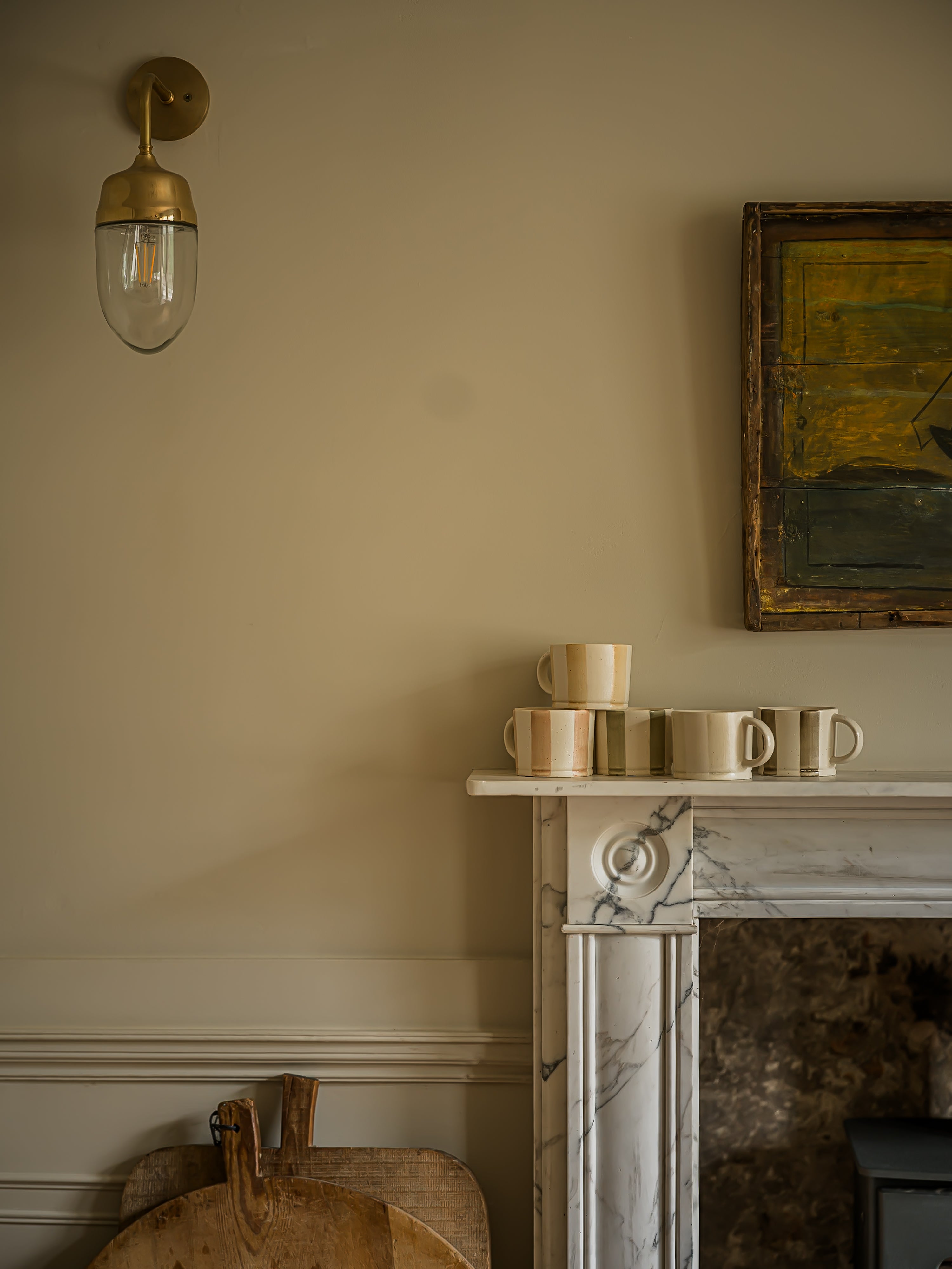 The Norfolk Collection | Boardwalk Washed Stripe Mug | Fen Moss