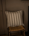Woven Stripe Cushion | 50 x 50cm | Mustard Brown