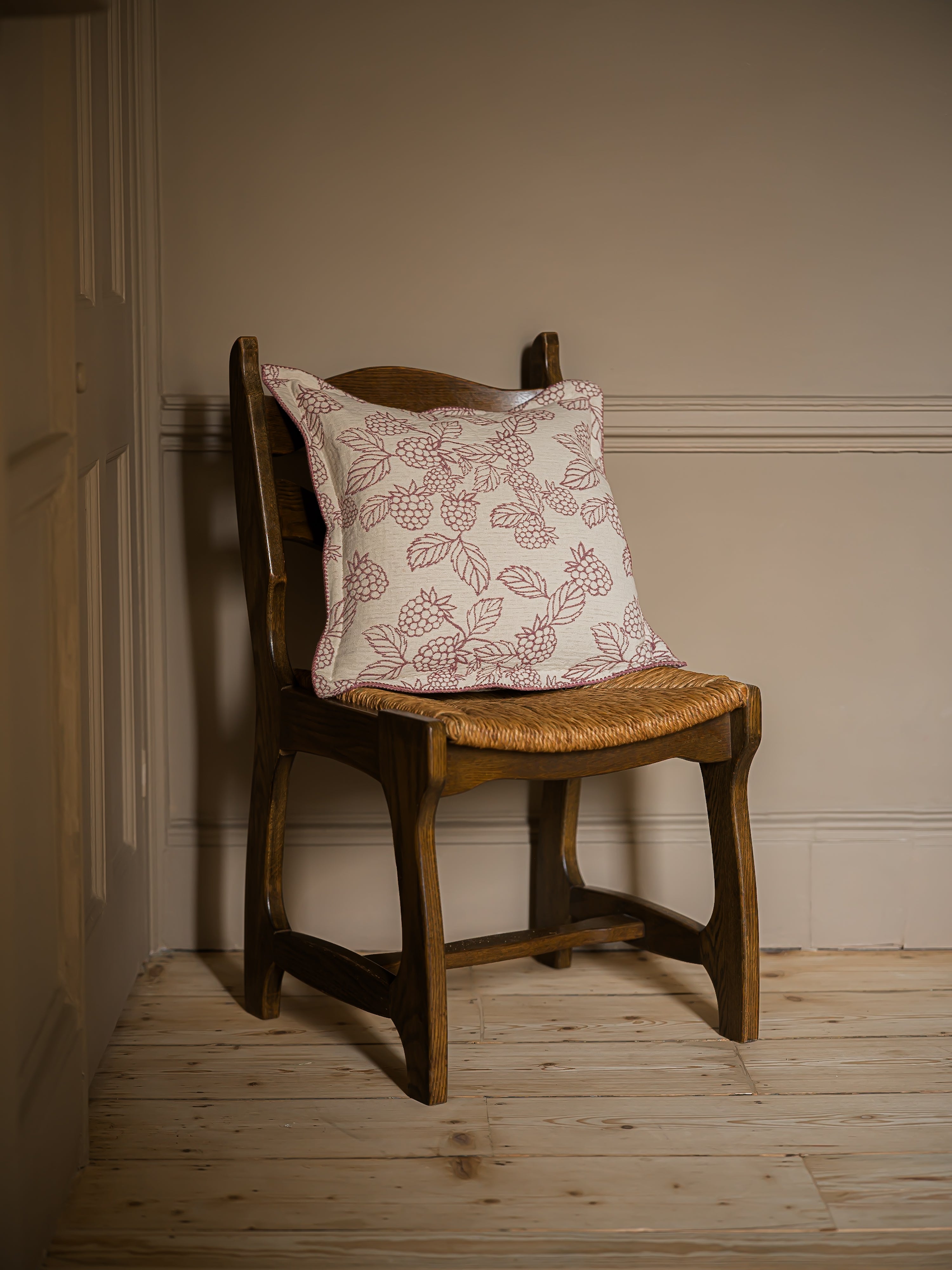 Hedgerow Berry Jacquard Cushion | Berry