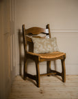 Reversible Hedgerow Berry and Stripe Cushion | Taupe