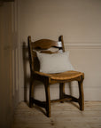 Reversible Hedgerow Berry and Stripe Cushion | Taupe