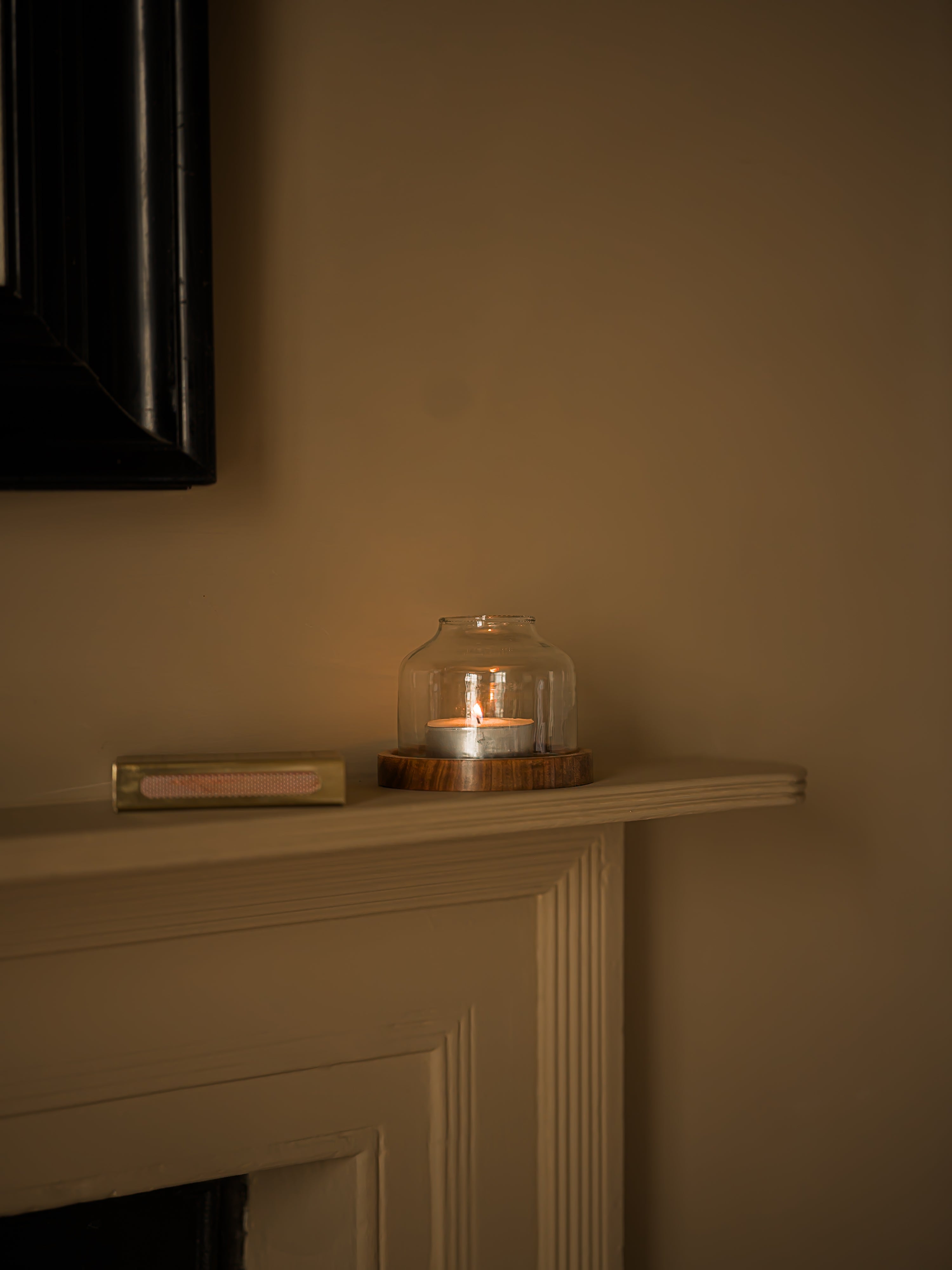 Hammered Glass Candle Dome | Small