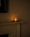 Reeded Glass Candle Dome | Small