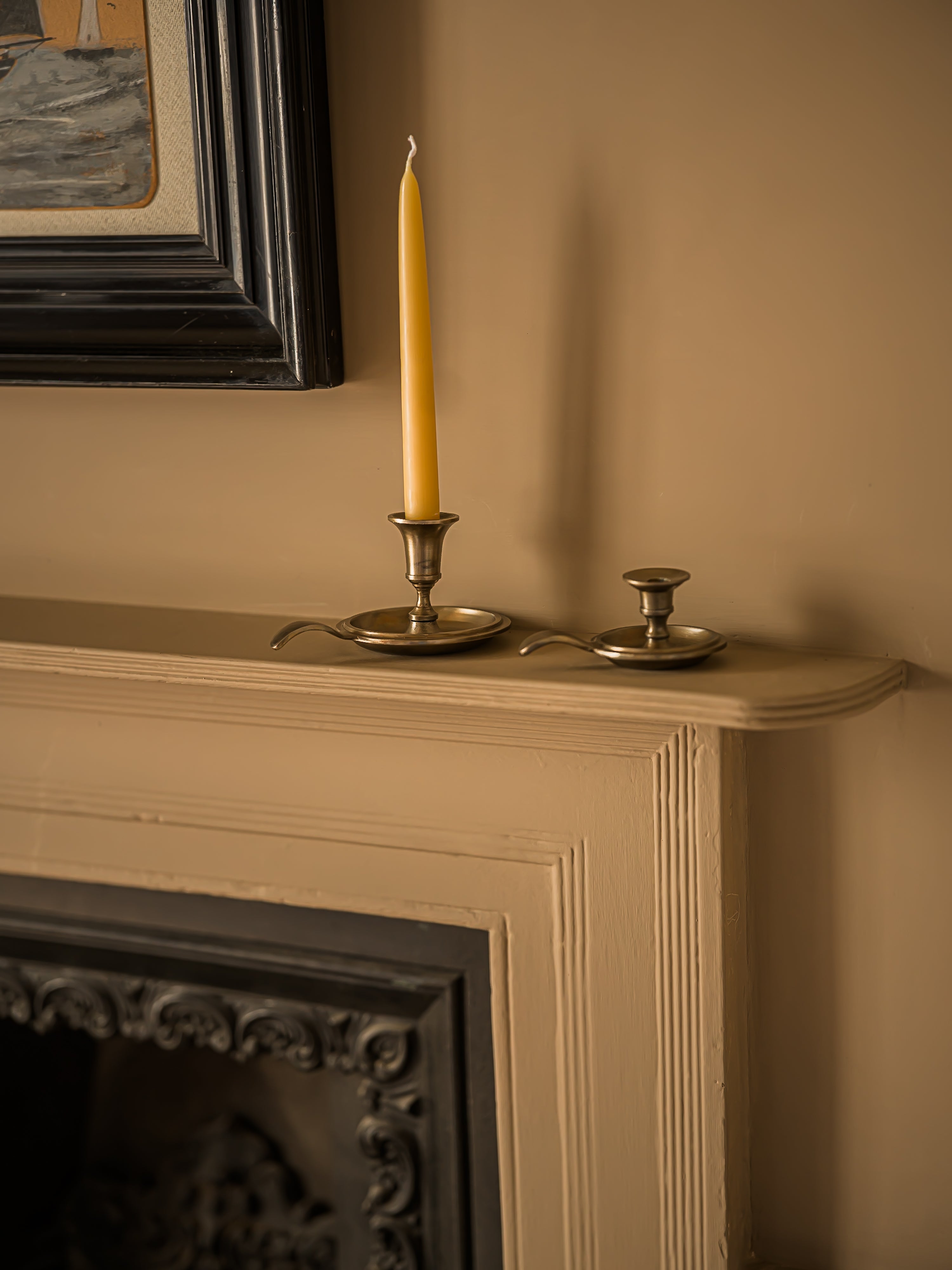 Antique Brass Candle Holder Small