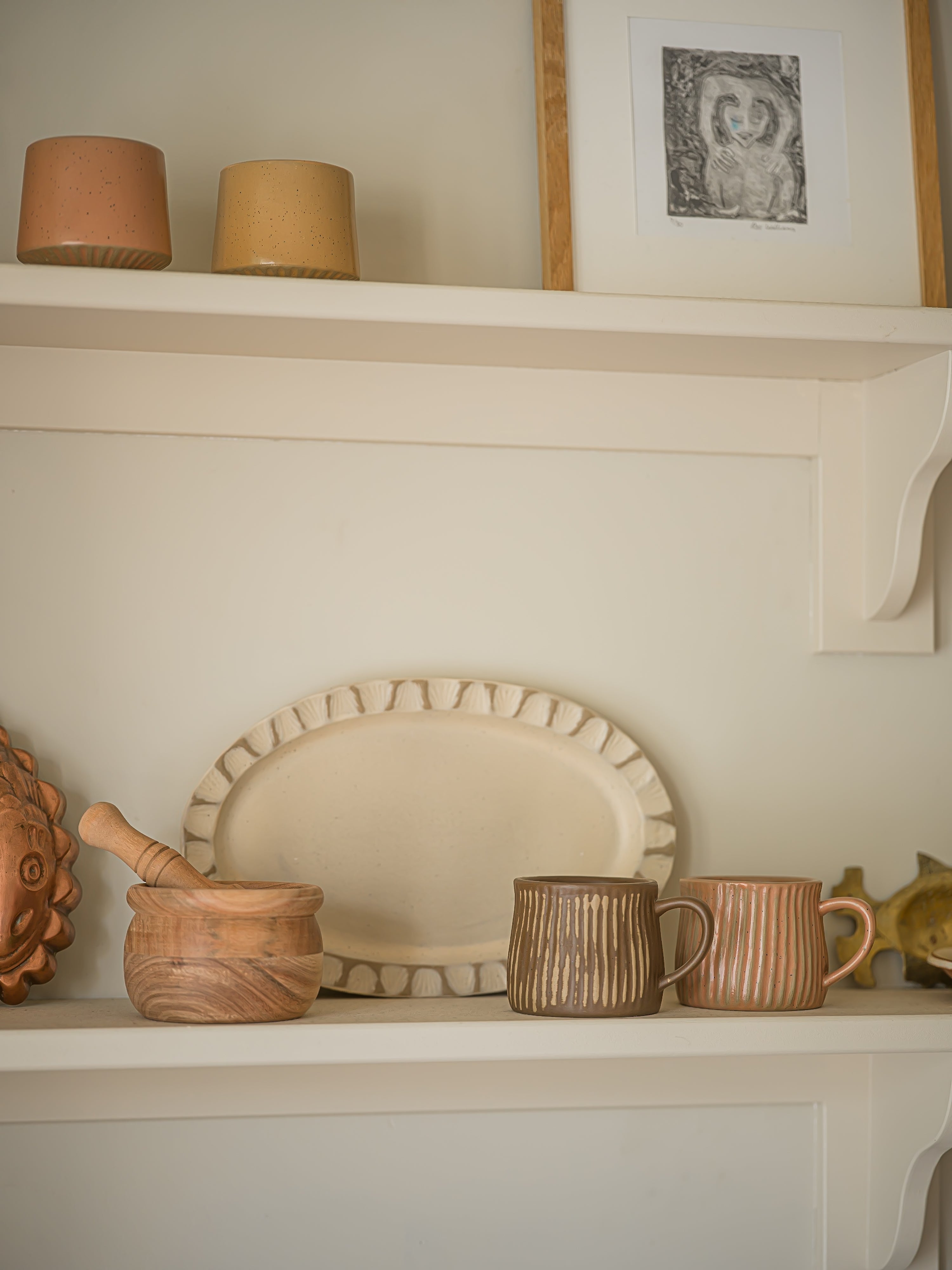 The Norfolk Collection | The Shell Platter-Weathered Oat