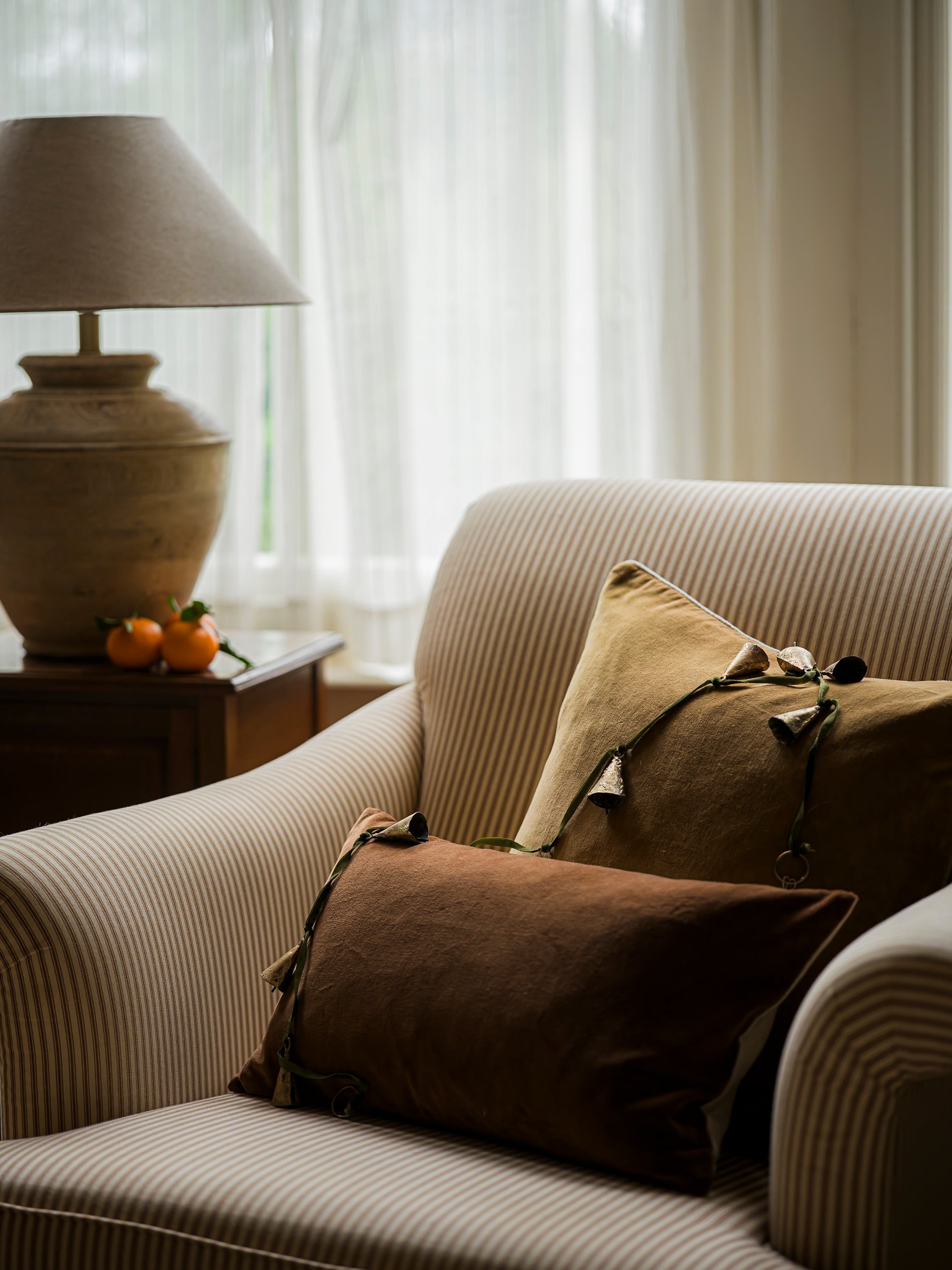 Bell Garland on velvet ribbon