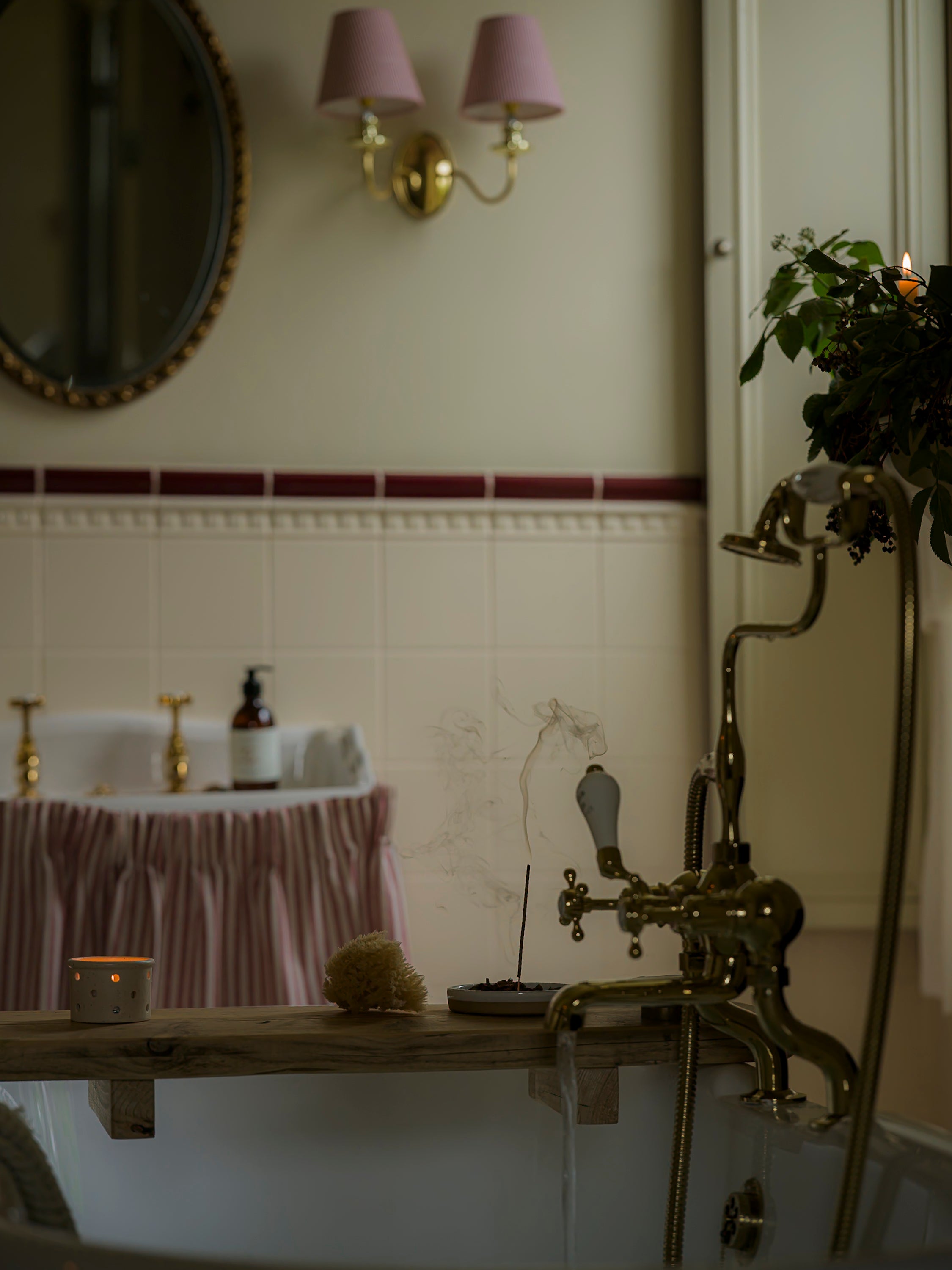 Ceramic Incense Holder with Nag Champa Sticks