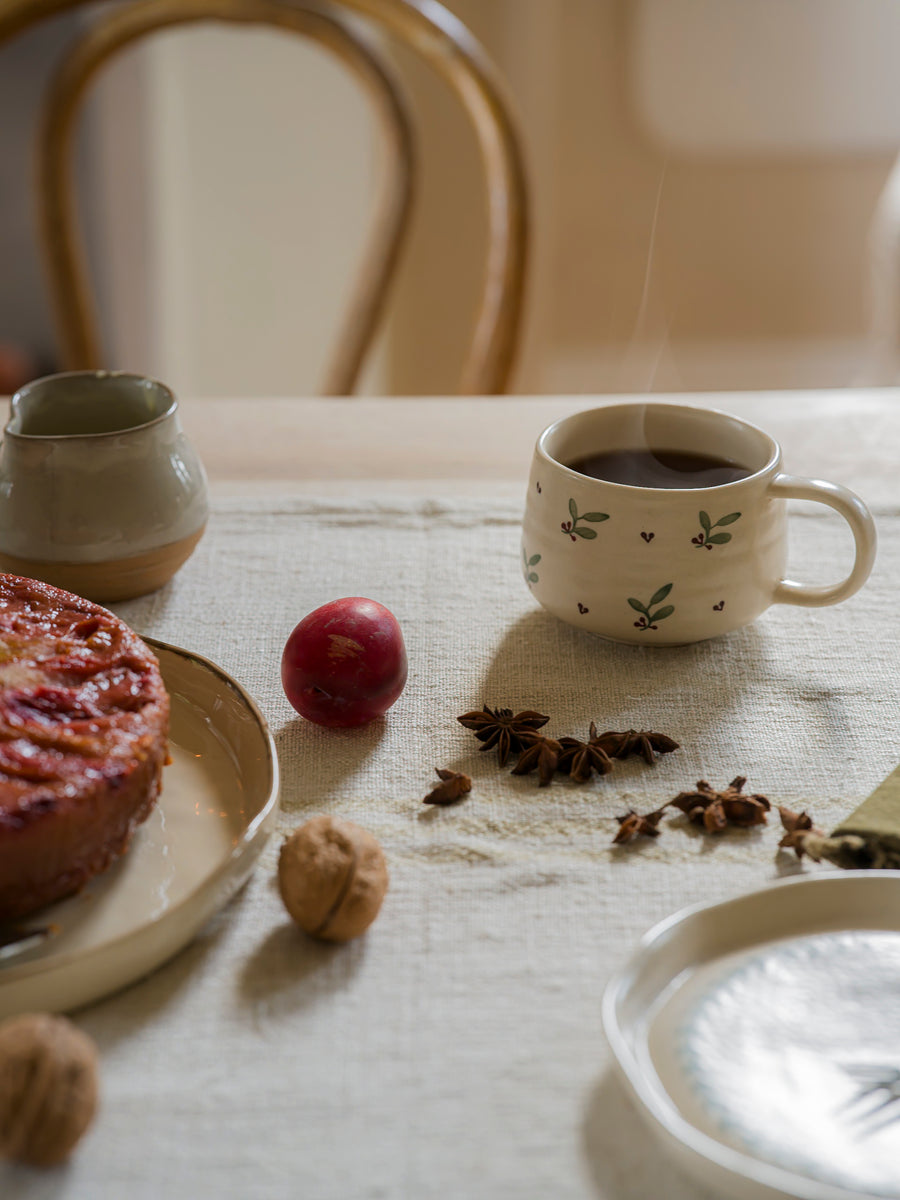 Hand Painted Holly Mug
