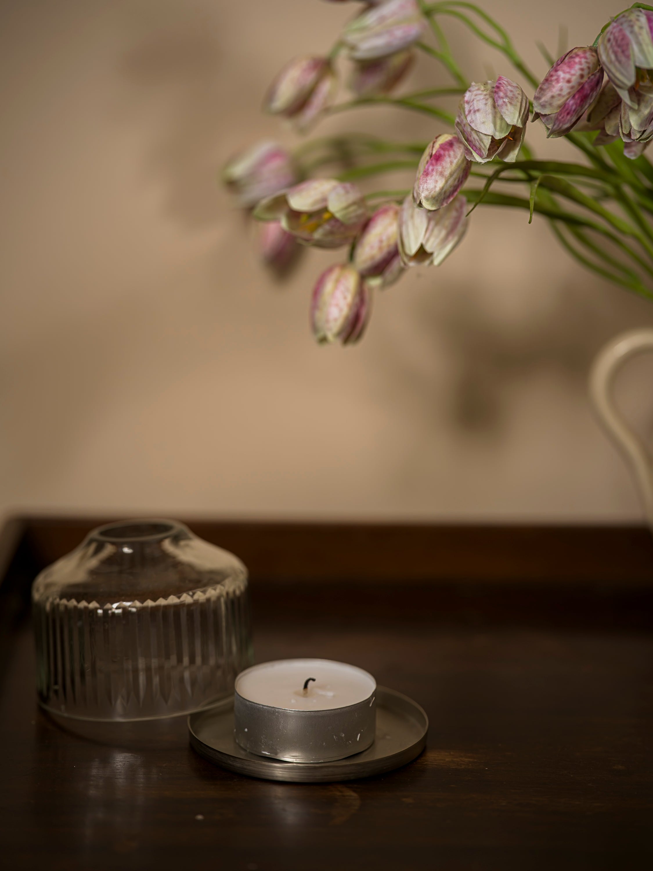 Handblown Candle Dome | Small, Reeded