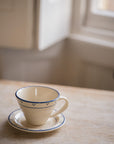 The Breakfast Collection | Tea Cup & Plate |Blue