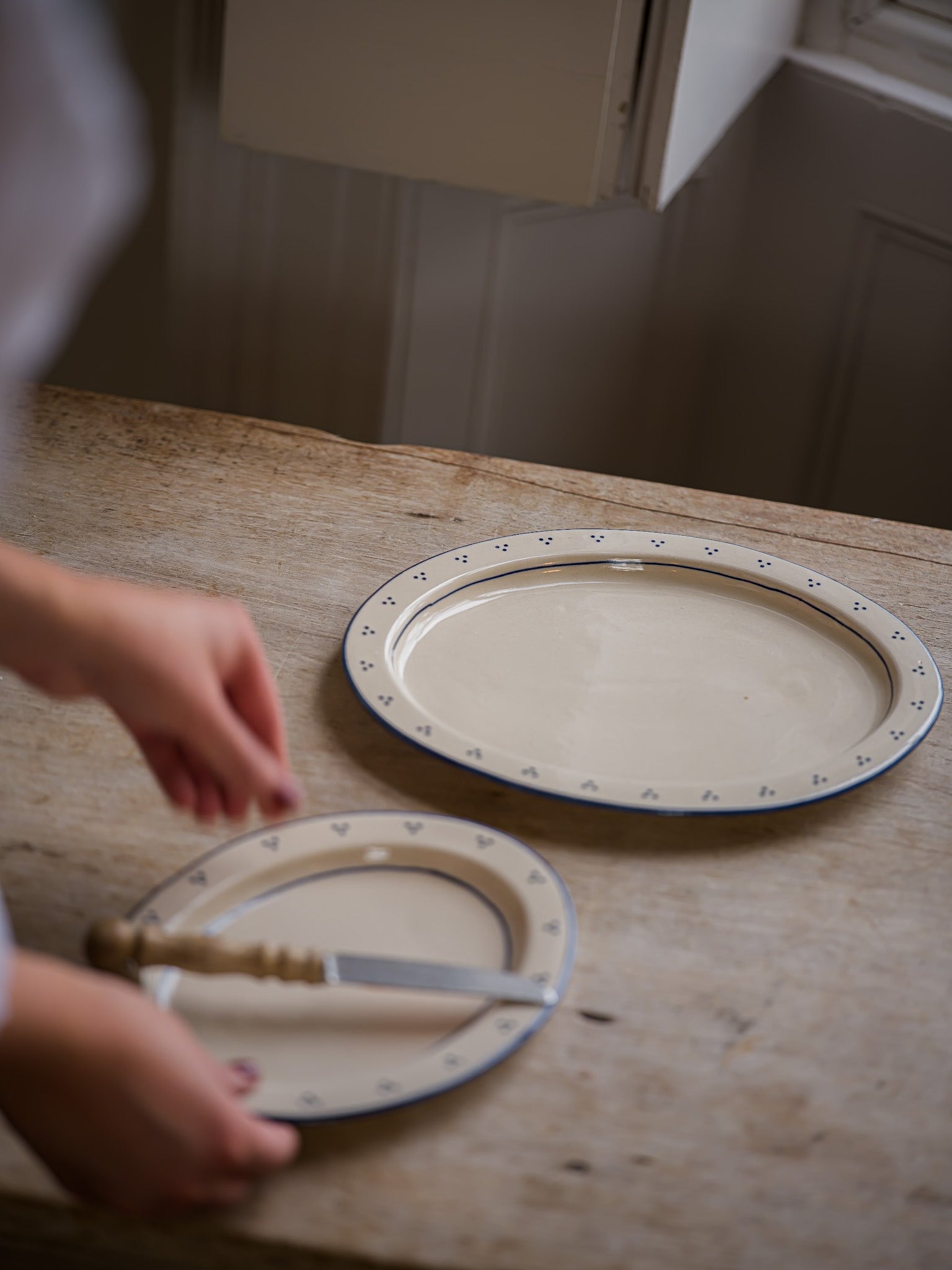 The Breakfast Collection | Large Oval Platter | Blue