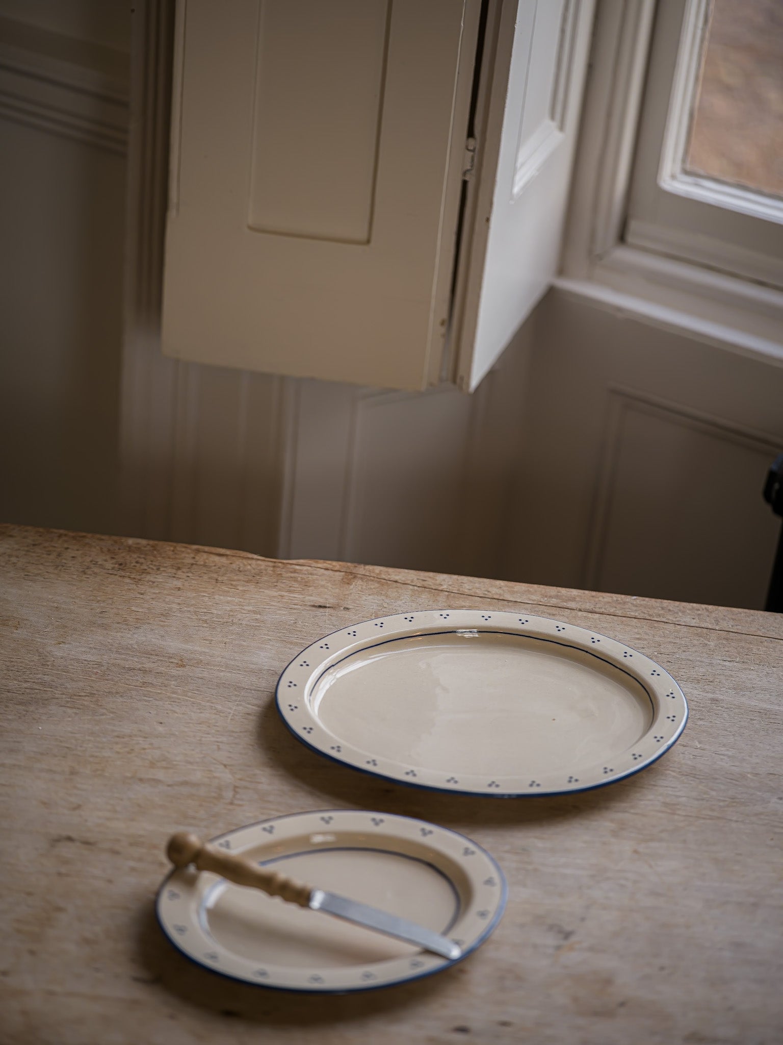 The Breakfast Collection | Large Oval Platter | Blue