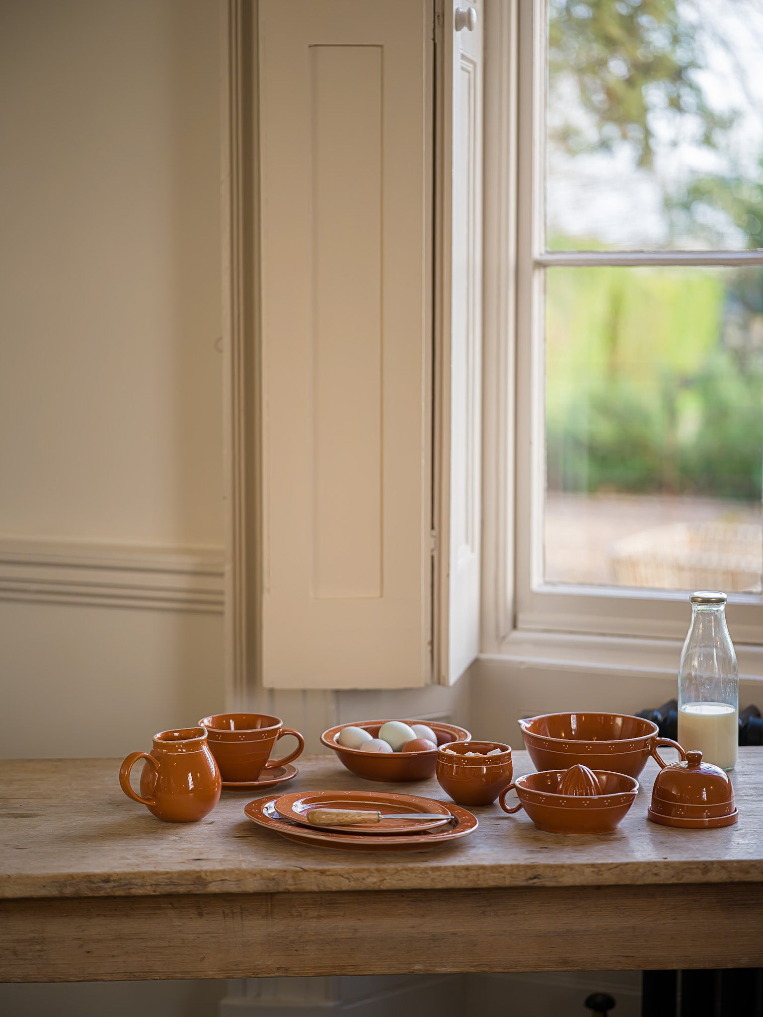 The Breakfast  Collection |Large Oval Platter | Terracotta