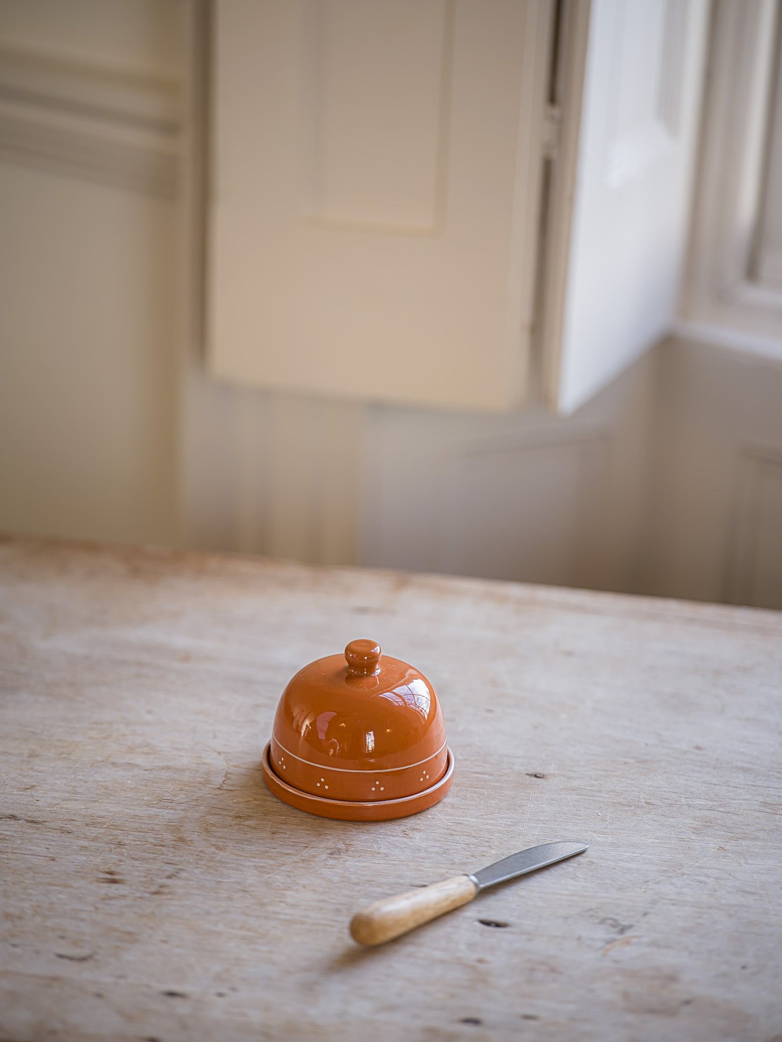 The Breakfast Collection | Butter Dish |Terracotta