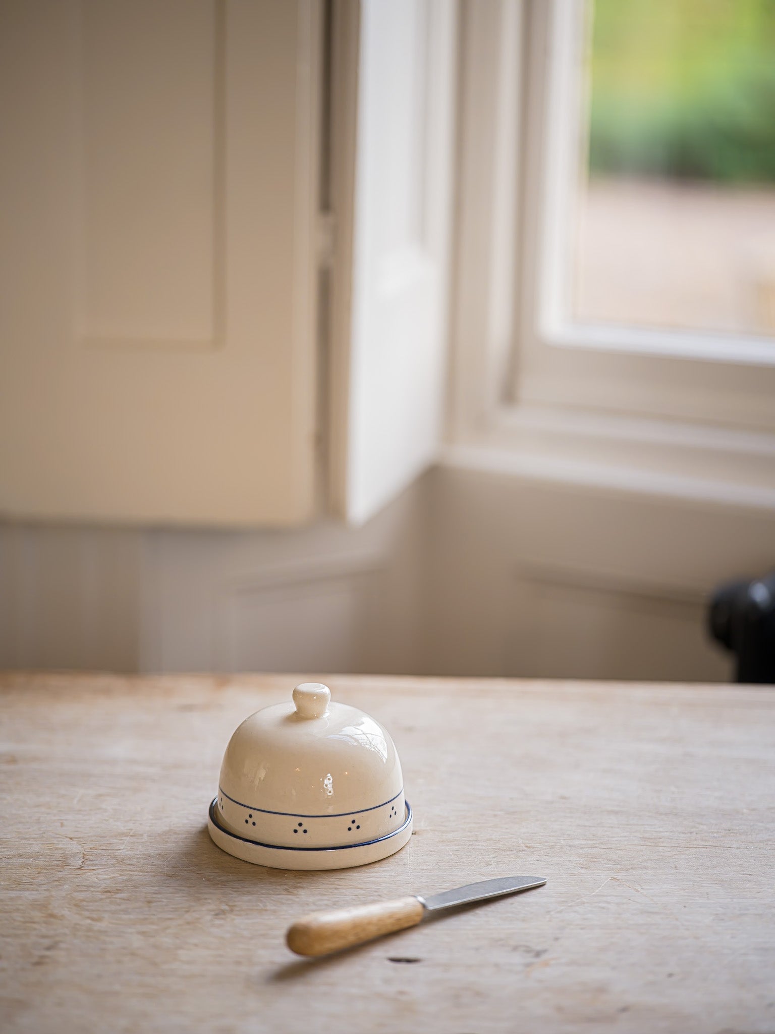 The Breakfast Collection | Butter Dish | Blue