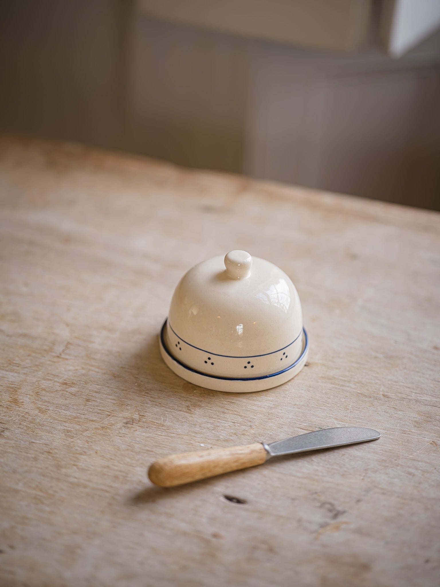 The Breakfast Collection | Butter Dish | Blue
