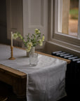 Hemstich Table Runner | White
