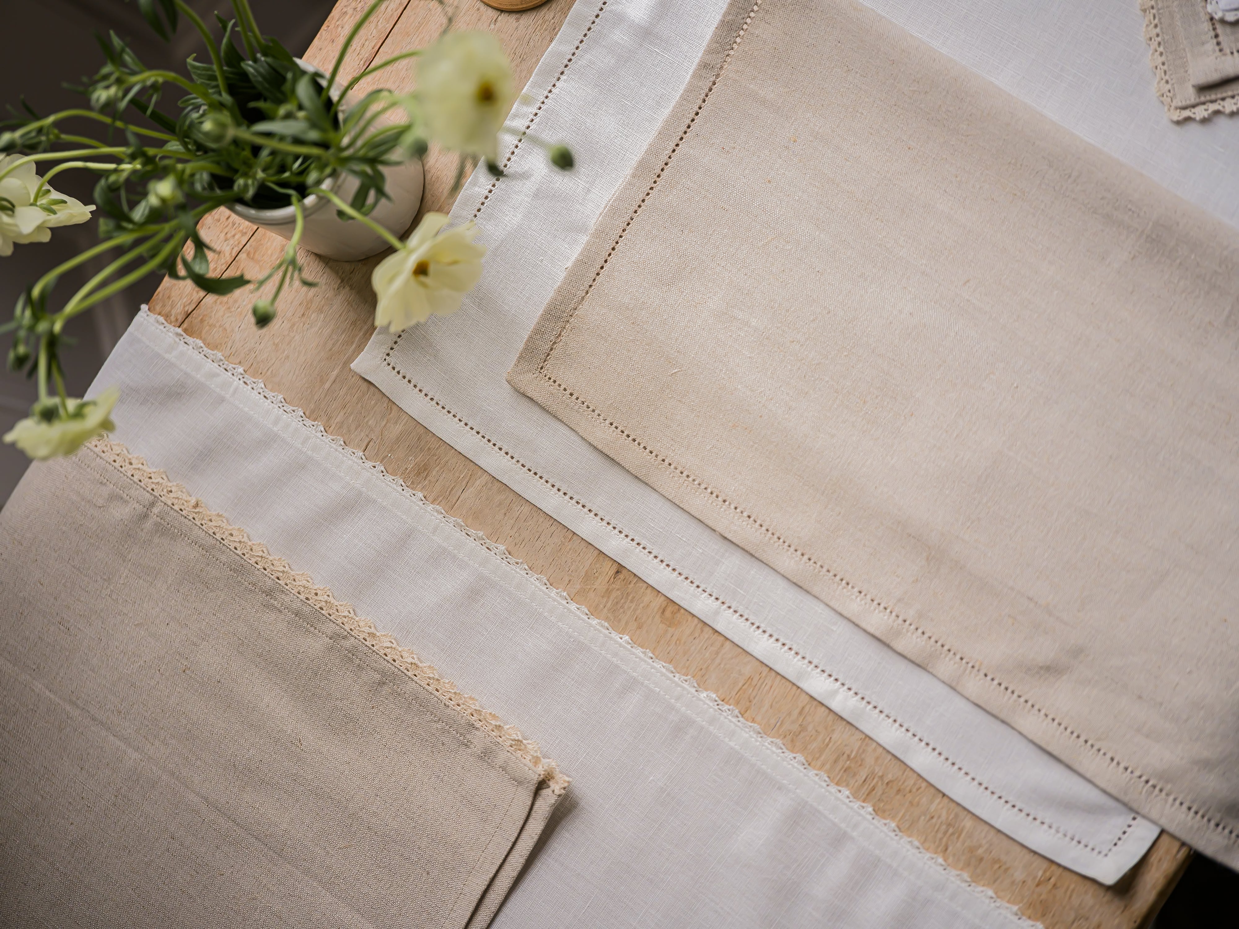 Lace Table Runner | White