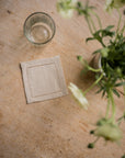 Hemstitch Coasters Set of 4 | Natural