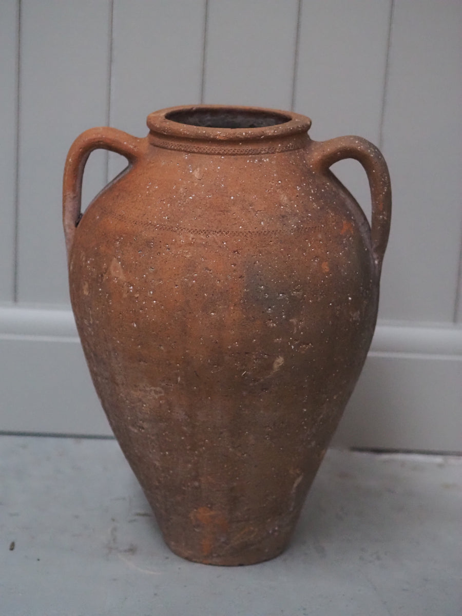 Antique Terracotta Olive Pots - Large