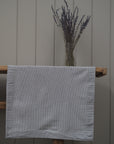 Pinstripe Table Runner - Charcoal