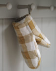 Double Check Half Oven Glove Yellow Sunset