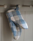 Double Check Half Oven Glove Blue Haze