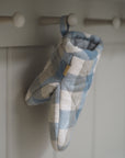 Double Check Half Oven Glove Blue Haze