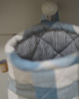 Double Check Half Oven Glove Blue Haze