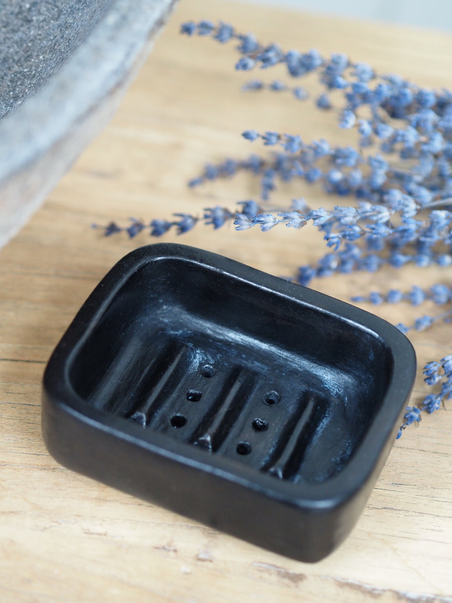 Black Terracotta Soap Dish