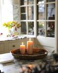 Round Enamel Platter - Chocolate