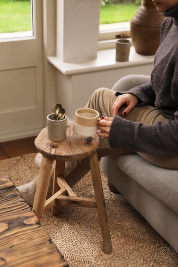 Rustic Reclaimed Round Stool