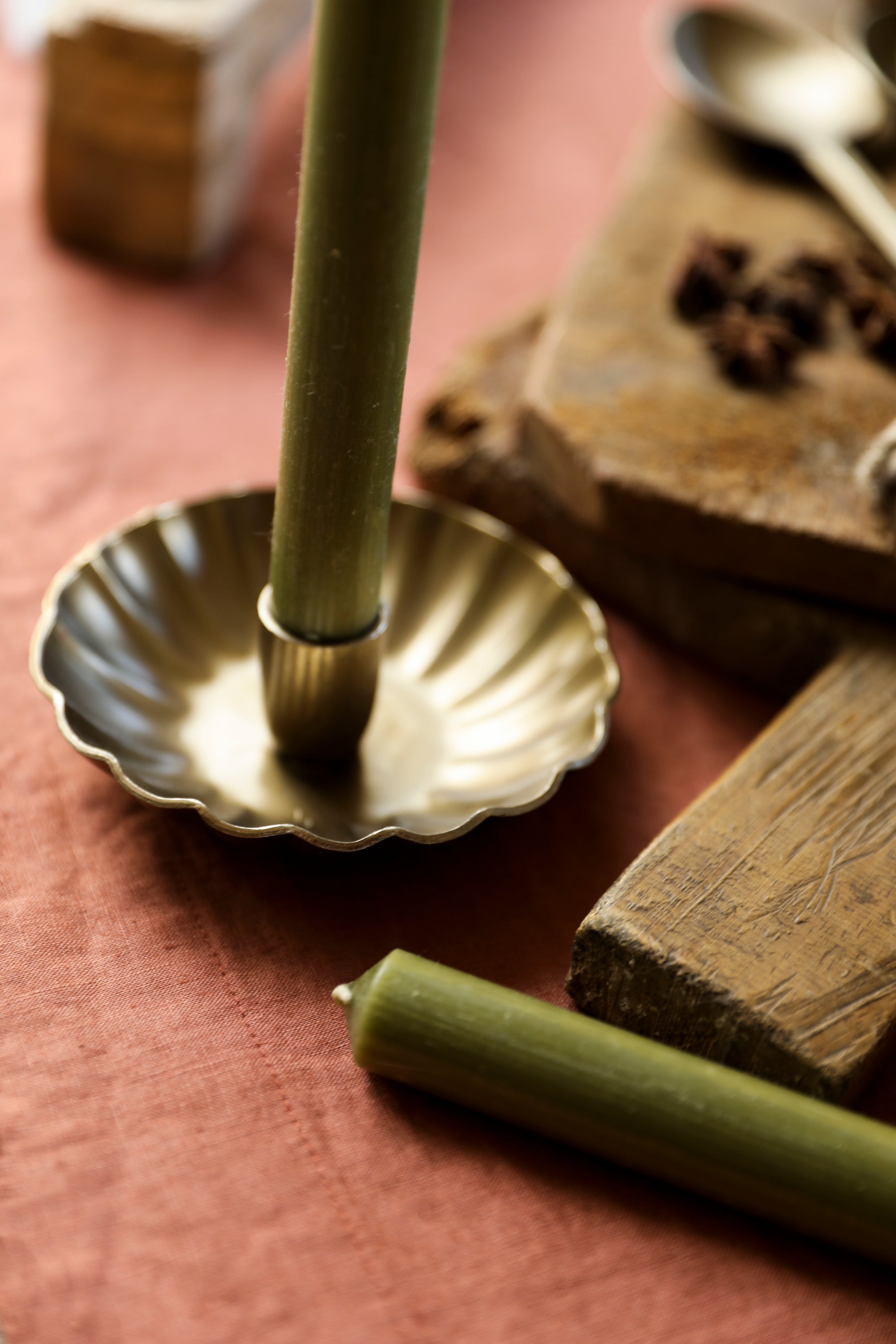 Scalloped Candle Holder