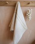 The Timeless Linen Hand/ Tea Towel - Antique Cream