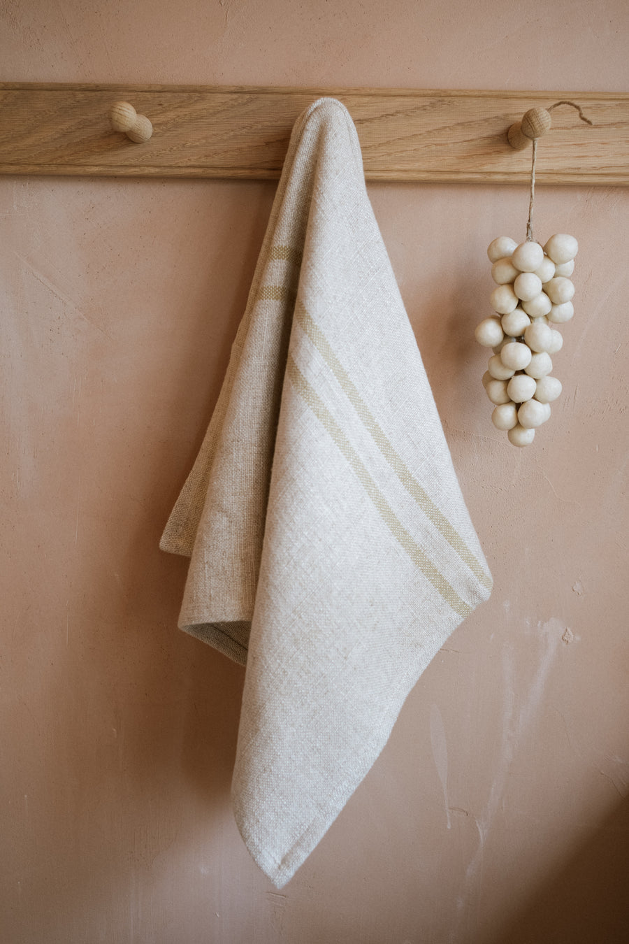 The Timeless Linen Hand/ Tea Towel - Antique Cream