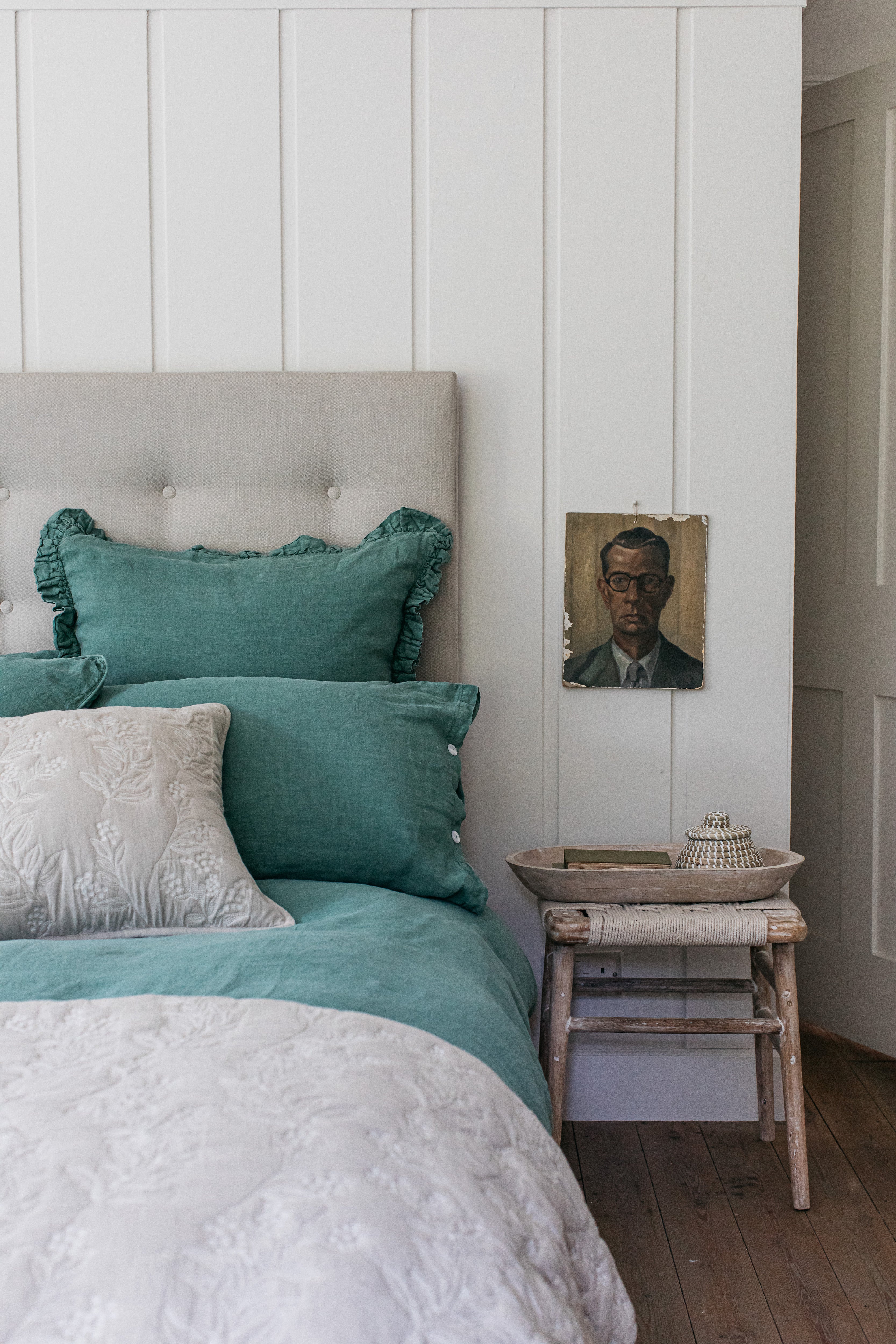 Lisbon Bed Linen Sea Green