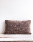 Luft Teddy Fleece Boudoir Cushion Cappuccino