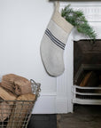 Handcrafted Christmas Linen Stockings