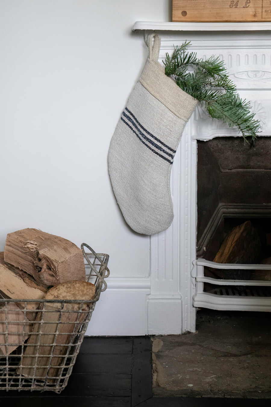 Handcrafted Christmas Linen Stockings