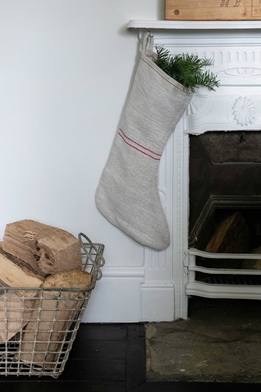 Handcrafted Christmas Linen Stockings