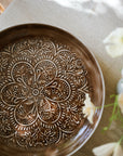 Round Enamel Platter - Chocolate