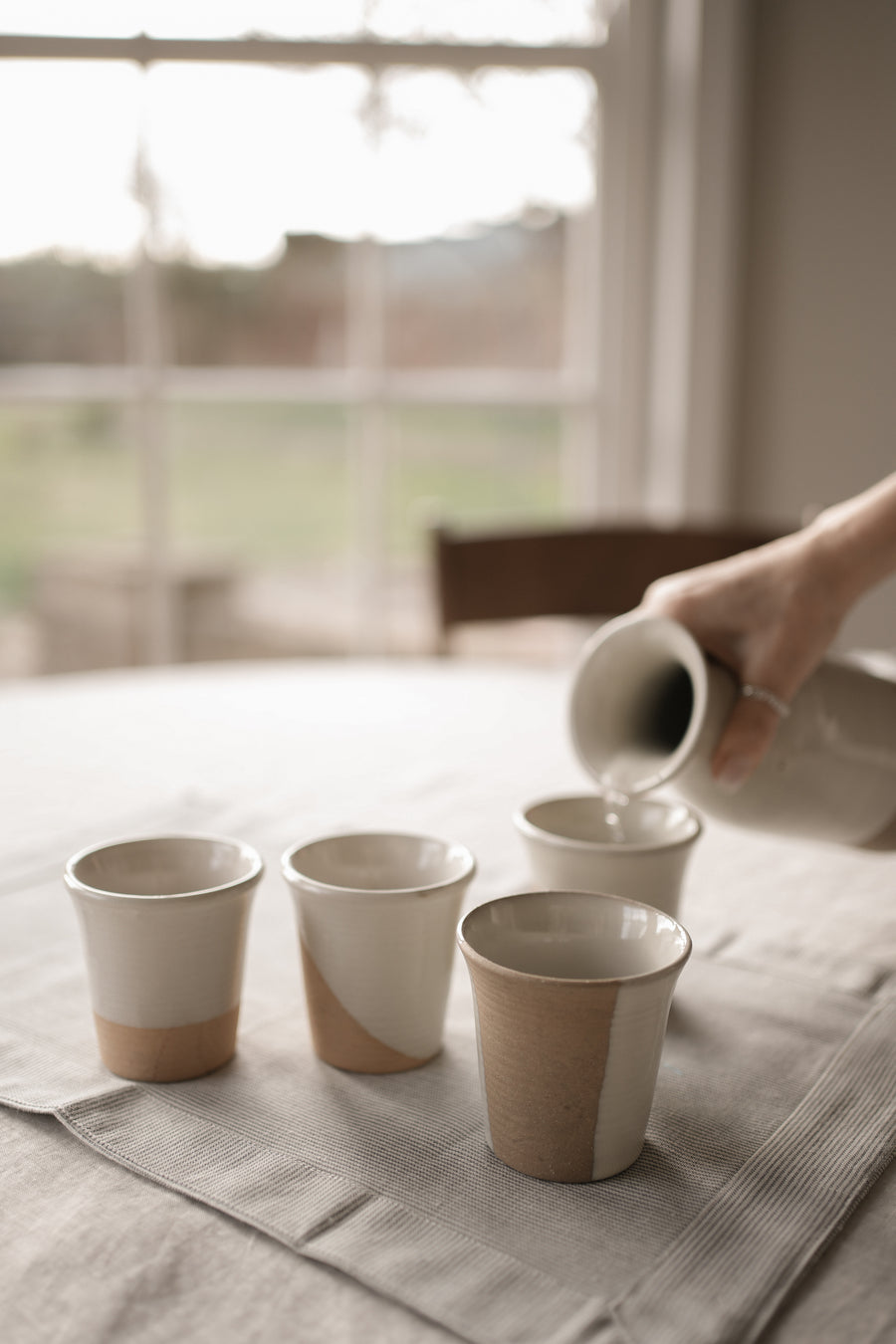 Stoneware Carafe - Milk White