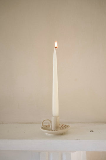 Wee Willy Winkee Candle Holder | Ginger Pinstripe