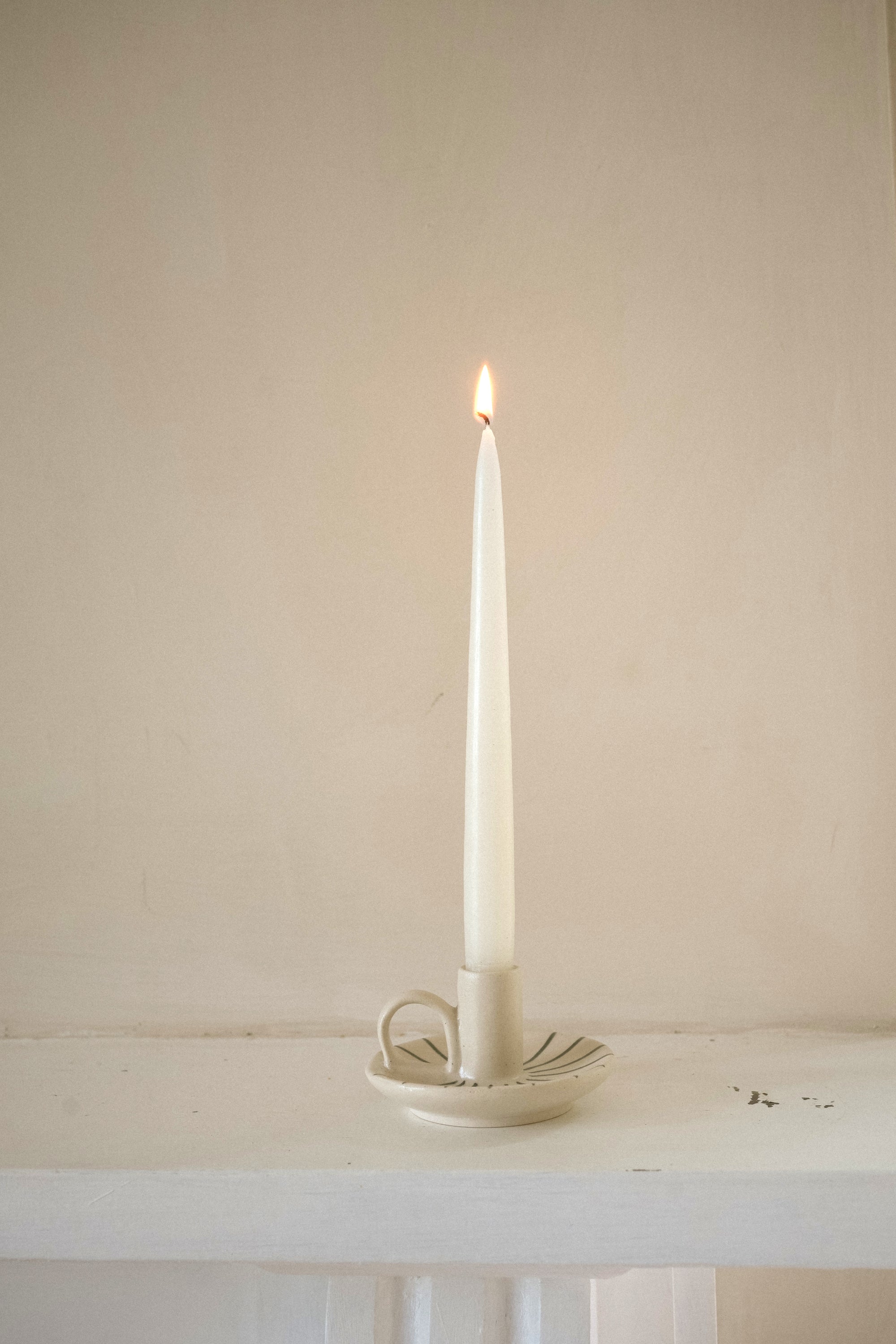 Wee Willy Winkee Candle Holder | Forest Pinstripe