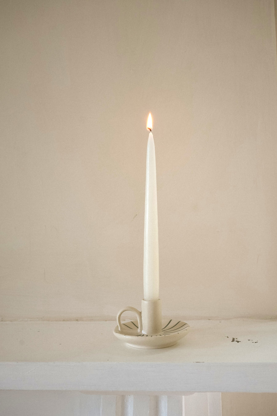 Wee Willy Winkee Candle Holder | Forest Pinstripe
